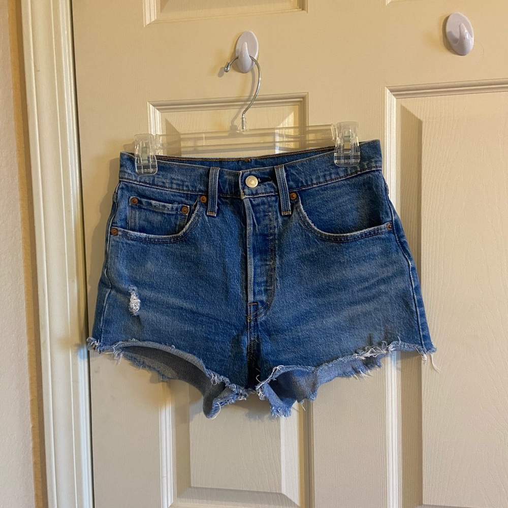 Levi's Distressed Jean Shorts